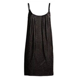 2011 VERSACE for H&M Black Gold Stud Glitter Mini Dress - US 8